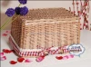 Cheap handmade handled round gardening wicker flower basket willow fruit gift basket