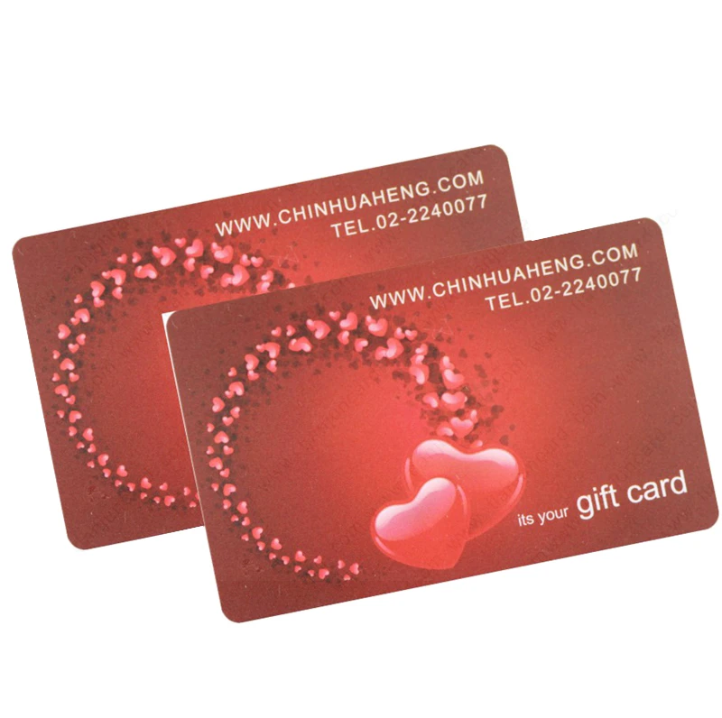 Cheap price high quality CMYK full color printing Plastic PVC Gift Card