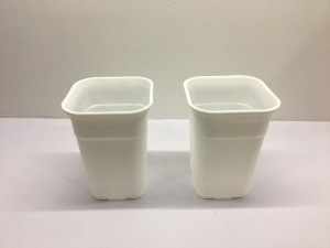 cheap single side hole plastic vase planter pots