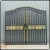 Import Cheap wrought iron fence gate backyard iron gate villa wrought iron gate from China