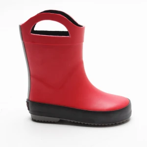 Children Comfortable Fashion Rain and Garden Rubber Pure Rain Boots for Girls &amp; Boys OEM