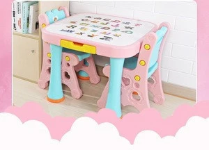 Children study tables and chairs kids desk furniture