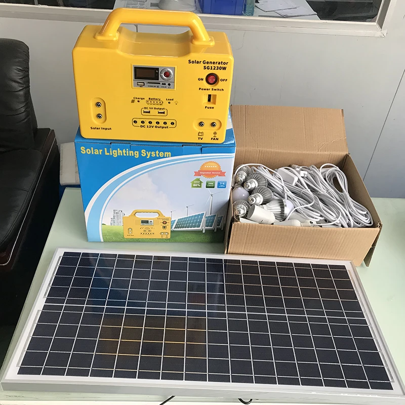 China 500W 1000W 2000W Portable Solar Panel Kit Solar Generator Home Solar System Complete