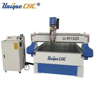 China Jinan manufacturers 4 axis wood router 1325 cnc router with axis of rotation