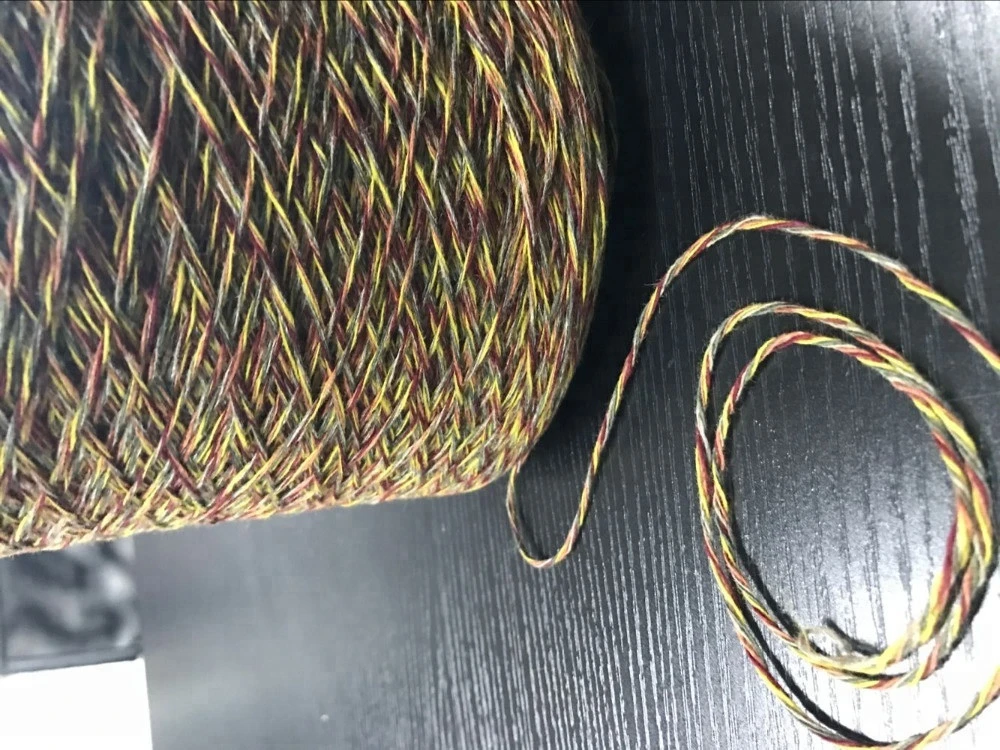 China manufacturer 1/3NM 33/23/20/24 Viscose Nylon Wool Cotton spun dyed 4 ply blend yarn
