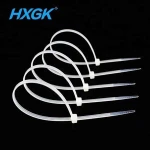 China Supplier 8*450mm Eco-friendly Plastic Zip Ties Self-locking Nylon Cable Tie