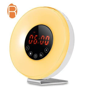 China suppliers wholesale Colorful Night Led Digital Alarm Table Clock With Light