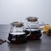 Chinese fire resistant clear glass coffee tea pot set