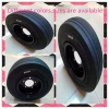 Chinese high quality 400x8 SOLID tyres with 3.75 rim for airport luggage trolley carts