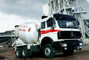 Chinese North Benz 6x4 6m3 Beiben small concrete mixer truck weight price for sale