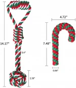 Christmas Chew Toy Dog Toys Chew Rope Toy Set