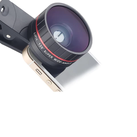 Christmas gift 4K HD fish eye lens for mobile phone + macro lens 2 in1 OEM