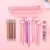 Import Classic cute Korean Frosted translucent school student zipper pencil bags pen case stationery supplies from China