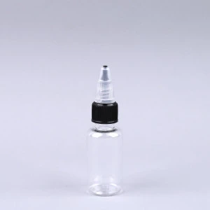 Clear plastic Tattoo Ink Bottles and pigments bottles With Twist Caps
