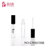 Clear square custom liquid lipstick tube with injection blowing process