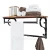 Import Coat rack wall mounted shelf with storage,decorative metal bathroom kitchen home design floating wood wall shelf with hooks from China