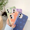 Colorful Dot Soft Silicone Cases For iPhone 12 Pro Max X XR XS Max 7 8 Plus SE2020 Simple Phone Cover Coque Funda
