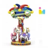 Colorful feature coin operated game machine carousel horse