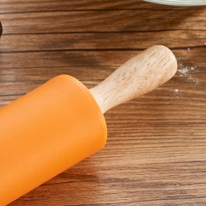 Colorful Mini Rolling Pin Silicone Rolling Pin for Kids Baking