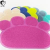 Colorful Simple Footprint Hard Plastic Cat Litter Mat For Home Pets