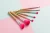 Import Colorful Wood Handle Synthetic Hair White Holder Makeup Brush Set from China