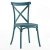 Commercial Furniture Retro Industrial Cross Back Stackable Plastic Dining Chair