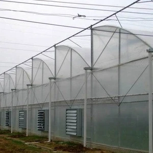 Commercial saw tooth greenhouse for tropical hydroponic agriculture