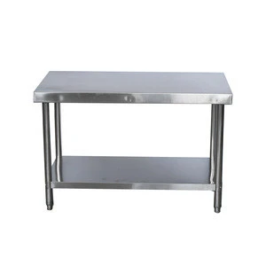 Commercial stainless steel Adjustable height kitchen work table for restaurant