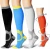 Import Compression Socks 15-20 mmHg Best Graduated  Airplane Comfortable Wide Calf Knee High Socks Varicose Veins from China