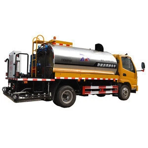 construction equipment road machinery 6 CBM tanker bitumen spreading truck