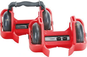 Convenient Adjustable Flashing Wheels Roller Skates without Shoes