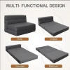 Convertible Chair Floor Couch & Sleeping Mattress Foldable Memory Foam Sleeper for Living Room