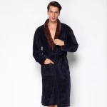 Coral Fleece  Men Bathrobe Hotel Bathrobe