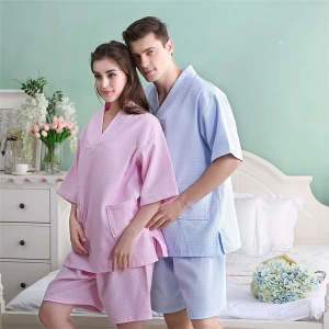 Cotton sap robes high absorbent sauna bathrobe