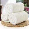 100% Cotton White Spa Shower Luxury Bath Towel Set for Beauty Salon Car Hotel Bathroom