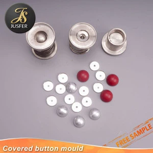 Covering button mould by garment accessories making machines for fabric covered buttons