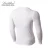 Import Cream White Fitness Long Sleeves Bodybuilding Wear Compression Tights Shirt Training Jogging Wear from China