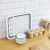 Creative easy to receive the square filter basket wash basin fruit Basket Foldable Food Strainers Dishpan Colander