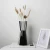 Import Creative Geometric Hand Made Modern Table Decoration Nordic Style White Ceramic Porcelain  Vase with Black Line from China