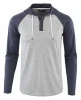 custom 3 button sports sweatshirt hoodie made of cool jersey fabric with cord