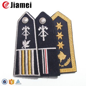 Custom accessories pilots uniform embroidery epaulette