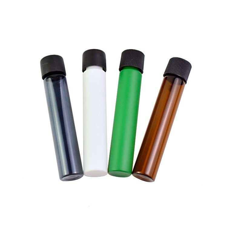 Custom Color Cone Preroll Tube Packaging Child Resistant Glass Tubes, Glass Tubes for Prerolls
