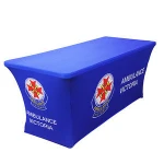 Custom Colour Logo Knitted Polyester Table Cloth