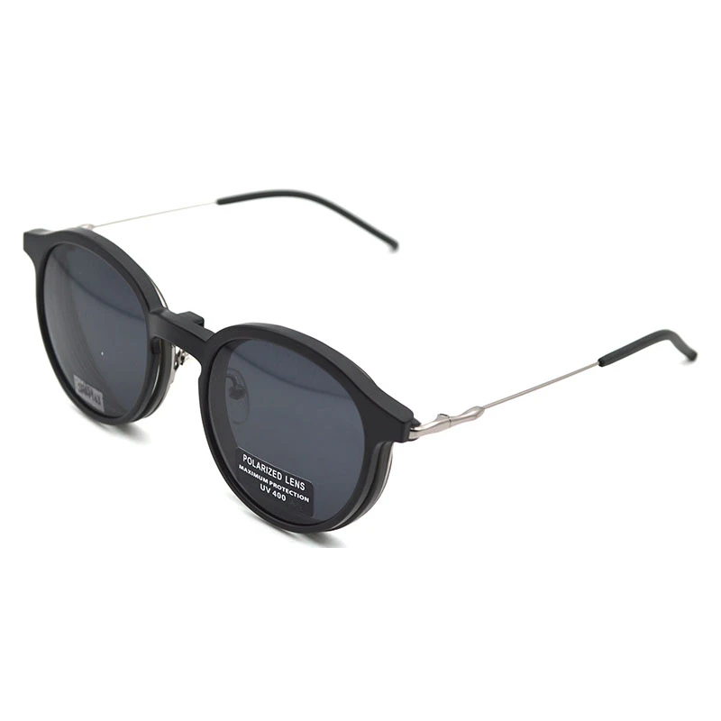 Custom Comfortable lightweight  OEM Fashion Style with uv400 mirror lens clip on sunglasses
