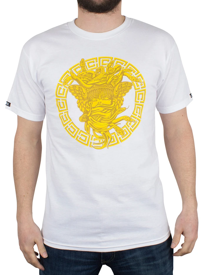 Custom do your design medusa metal printed dubai wholesale t-shirts for men