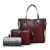 Custom fashion shoulder handbag leather women bags set for women ladies genuine leather