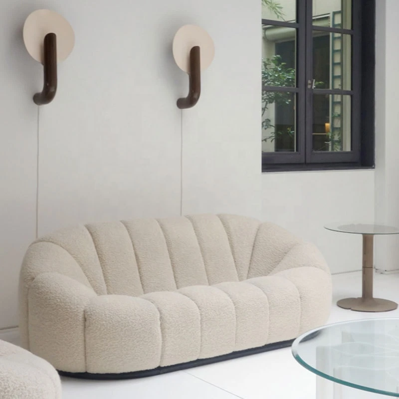 Custom Home Living Room Furniture Wooden Furniture Multifunctional Soft Fabric Sofa Teddy Sofa