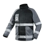 Custom Made High Visibility Flame Resistant Reflective Vest Jacket On Construction Site Safety Jacket