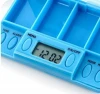 custom medical pillbox 14 day 24 hours timer travel waterproof small smart 4 compartment pill case
