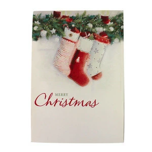 Custom merry christmas greeting cards and envelopes printing services
